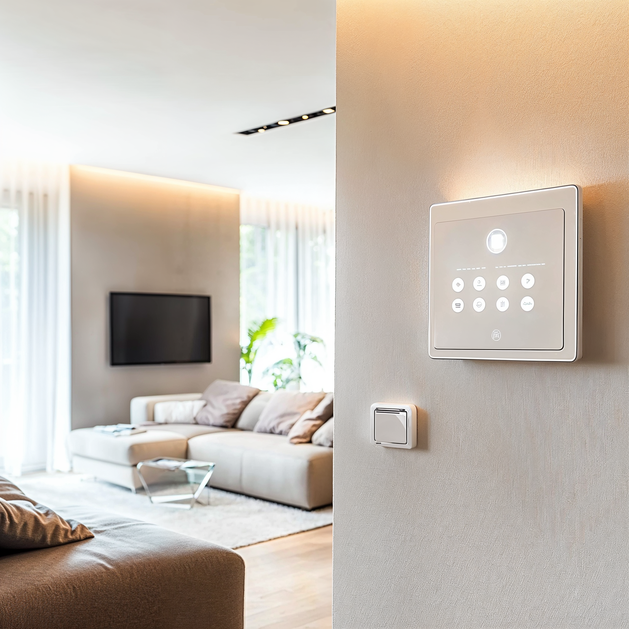 Smarte Elektroinstallation und Beleuchtungstechnik